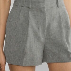 ARITZIA Babaton Grey Pleated Shorts